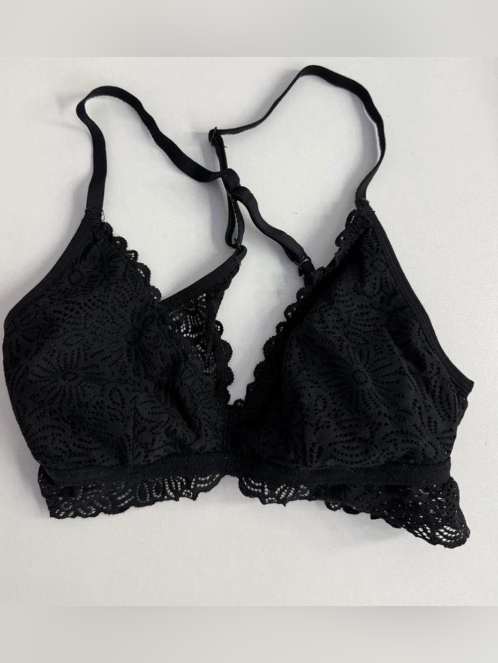 Delicate Lace Bralette in Black